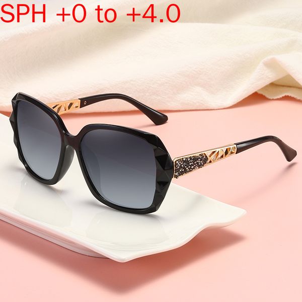 

multifocal diamond sunglasses men with diopters bifocal metal square reading glasses fashion women presbyopia glasses nx, White;black