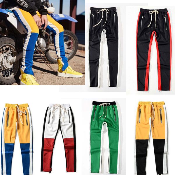 

2019 New Green Colour Fifth Collection Justin Bieber side zipper casual sweatpants men hiphop jogger pants 6 style S-XXL
