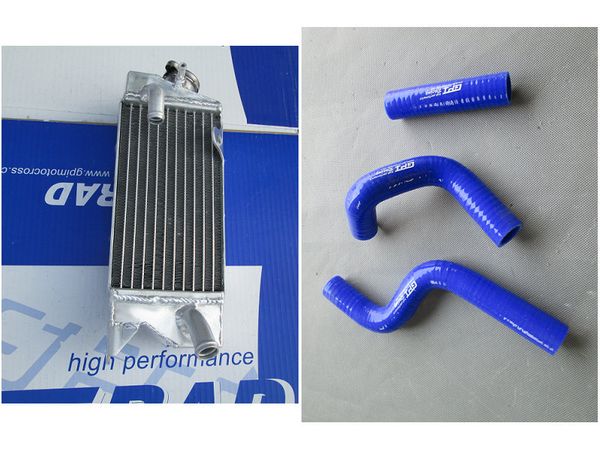 

new aluminum radiator &blue hose for kx80 kx85 kx100 98-2013 2010 2012 2013