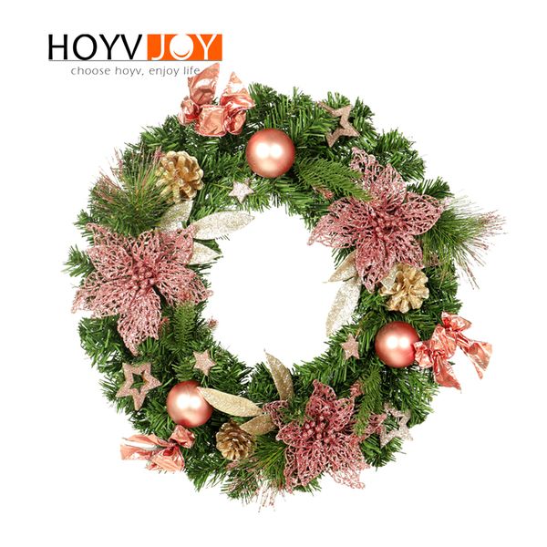 

hoyvjoy christmas wreaths artificial new year garlands for home decorations diy christmas wreath material