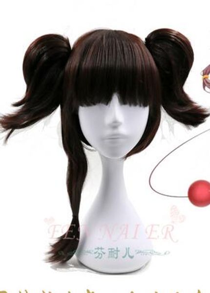 

kaba neri kabanelli, the nameless dark brown split female cosplay wig, Black