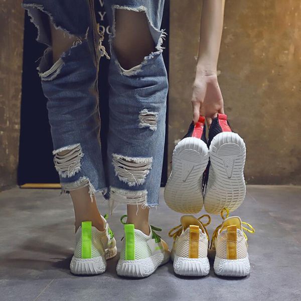 

2020 women running shoes light green fashion womens trainer breathable triple black pink mesh sport sneaker size 36-39