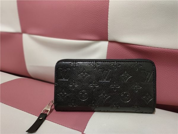 

2020 brand men and women fashion long short wallet storage ps change multi-card wallet clutch coin purse, Red;black