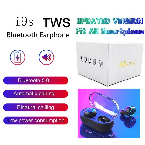 

i9s tws 5.0 true wireless audifonos bluetooth earbuds tws i9 with charger box