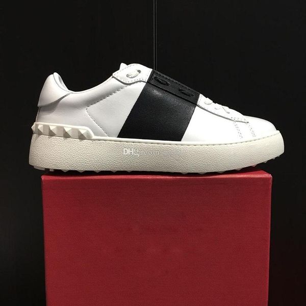 

women mens designer shoes fashion luxury designer women shoes genuine leather mens shoes size 35-44 model hp01, Black