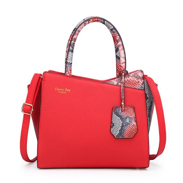 

2019 новая змея печати мешок плеча женский pu кожаная сумка повседневная дикого плеча женщин большой емкости crossbody сумки