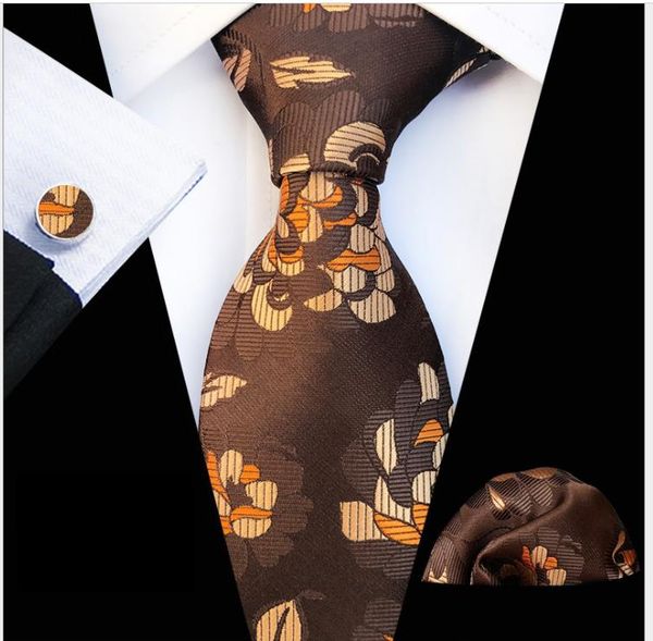 

new paisley fashion men's tie pocket scarf cuff three-piece suit, Blue;purple