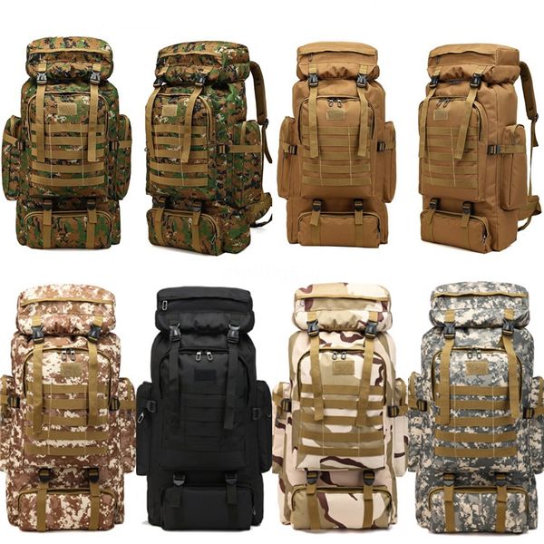 

80l outdoor 2020 militar backpack pack rucksack tactical bag for hunting shooting camping trekking hiking traveling #21552