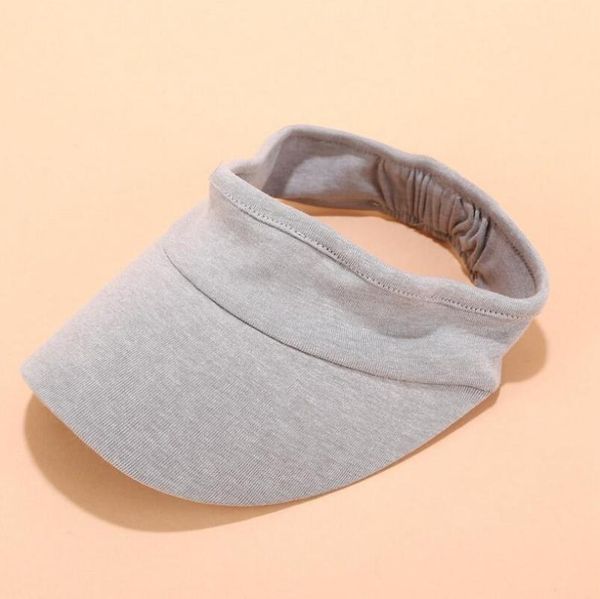 

2020 empty hat cotton women outdoor sport hat breathable summer visors cap for golf hiking tennis running sunscreen cap, Blue;gray