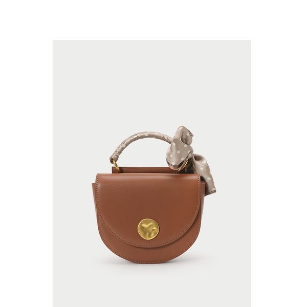 

2020 новые женские сумки кожа седло мешок тенденции моды портативные маленькие круглые дамы мешок сплошной цвет дикого плеча плеча