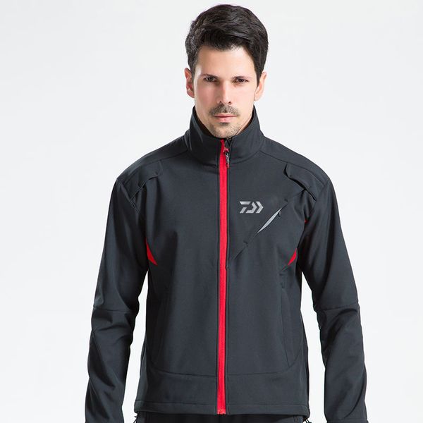 

2018 fishing clothing men breathable sport camping hiking fishing jackets waterproof autumn winter clothes coat, Blue;black