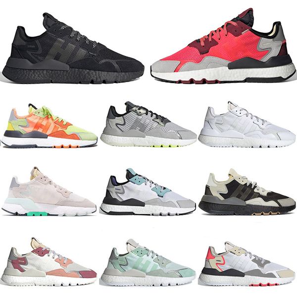 

fashion trainers nite jogger shoes men womens shoe core black white shock red classic brand mens sports chaussures shoes sneakers szie 36-45