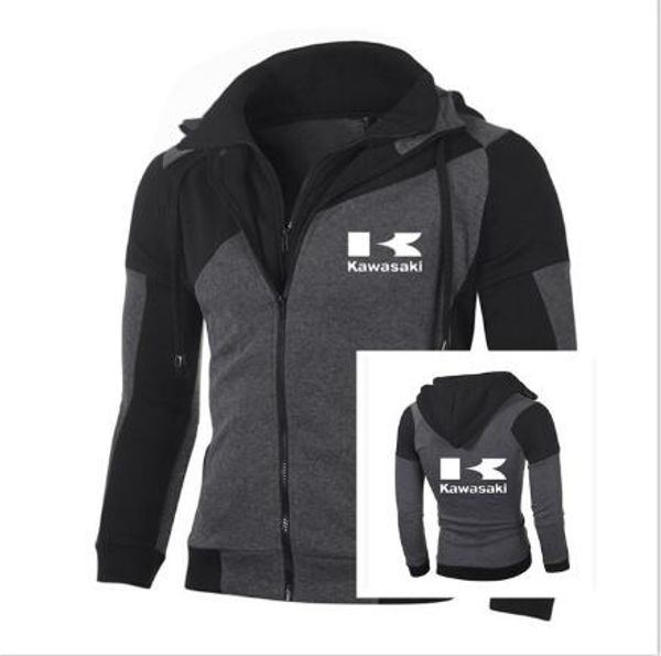 

hoodies sweatshirt casual jacket double zipper for hoodie cotton motorcycle sweatshirts coat e