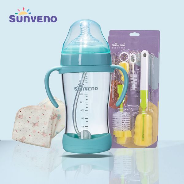 

sunveno baby feeding baby bottle feeding bottle grip handle for natural wide mouth pp glass