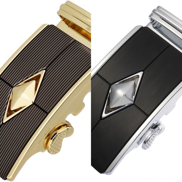 

men's ly36-749 men's belt automatic buckle belt automatic buckle ly36-749, Slivery;black