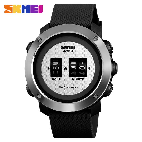 

skmei new watch men outdoor sport digital wristwatch multi-function 50m waterproof watches reloj hombre 2019 montre homme, Slivery;brown