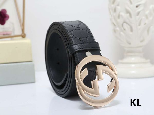 

retro style flat smooth texture belt fashion buckle men's belt, Silver