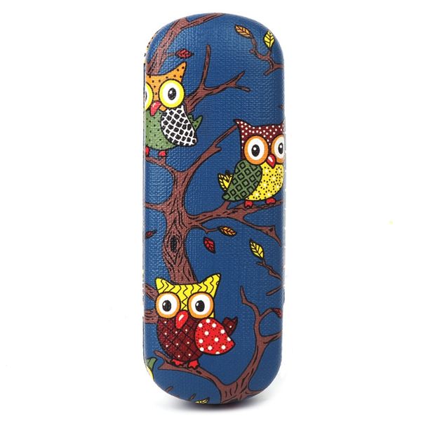 

glasses box cartoon owl animal cute sunglasses storage protector portable cases, Silver