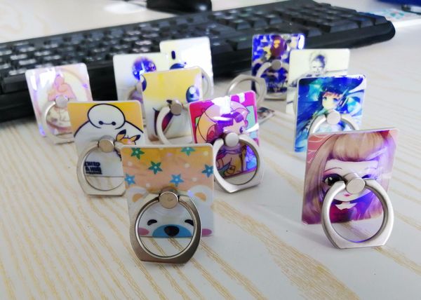 

blu-ray finger ring smartphone stand holder for iphone huawei samsung cell smart round phone ring holder car mount stand wholesales