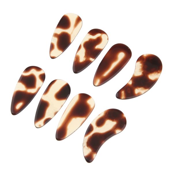 

8pcs guzheng chinese zither flat smooth finger picks nail with carry box