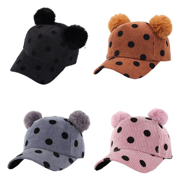 

autumn winter children cute hat wave point baby boys girls baseball cap, Yellow