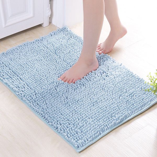 

bath mats non-slip absorbent door mat chenille bathroom rug carpet for living room floor tapete de banheiro