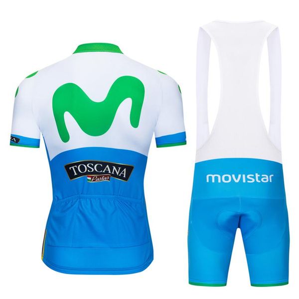 

2020 new movistar cycling jersey summer quick dry bike mtb clothing men breathable racing bicycle shirts 3d bib shorts suit y011705, Black;blue