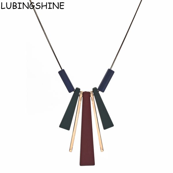 

lubingshine vintage long geometric wood pendants necklaces women jewelry accessories female sweater chains collier femme, Silver