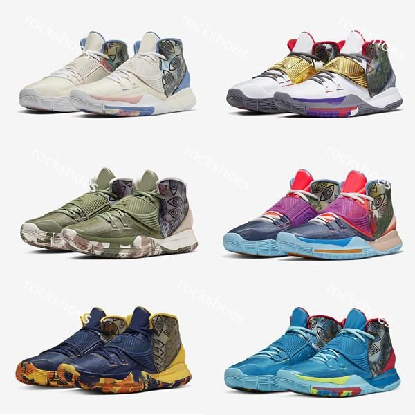 

2020 new kyrie 6 pre-heat shang hai men basketball shoes lrving 6s miami berlin manila dark green mens sports sneakers eur40-46