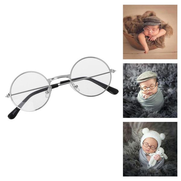 

classic popular newborn pgraphy props small glasses shooting commemorative p props picture cute accessories, Yellow