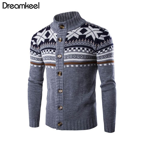 

mens cardigan sweaters 2019 autumn warm christmas sweater men fashion printed jacket coat casual stand collar knitting y, White;black