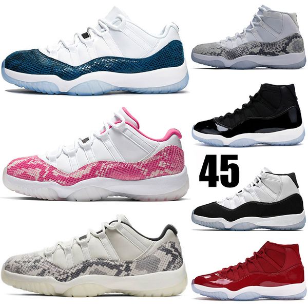 

xi low le snakeskin 11 light-bone pink navy blue basketball shoes mens trainers concord 11 space jam cap and gown womens sneakers 5-13
