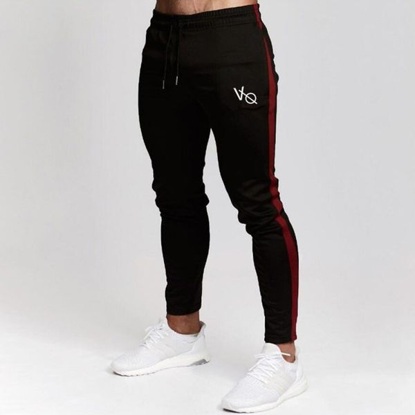 

mens joggers casual pants fitness male sportswear tracksuit bottoms skinny sweatpants trousers black gyms joggers track pants
