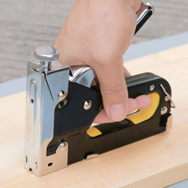 

multitool stainless steel nail staple gun stapler for wood furniture door upholstery with 600 nails kits set tools grapadora