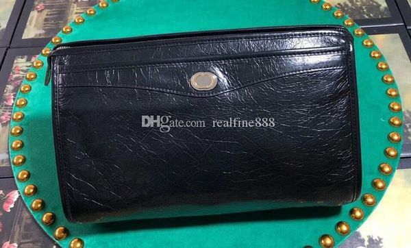 

men 5a 575991 28.5cm pouch with interlocking clutch,zipper closure,front pocket,with dust bag box dhl ing