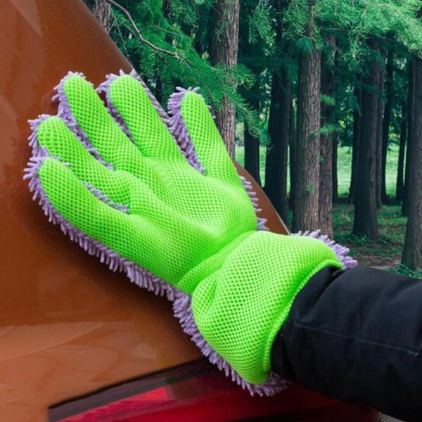 

2 pcs car wash gloves car chenille gloves cleaning supplies