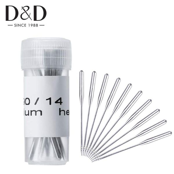 

10pcs home sewing machine needles assorted kit for most home sewing machines diy machine accessories 14/90 16/100 18/110, Black
