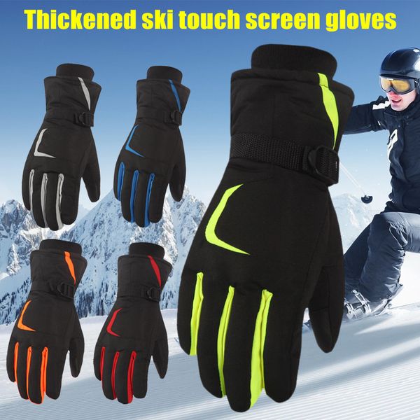 

1 pair winter outdoor touchscreen gloves waterproof driving gloves anti-slip warm glove c55k sale