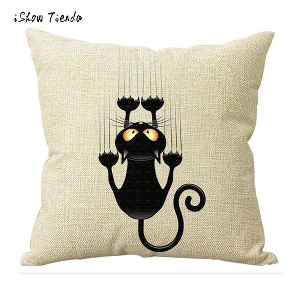 

lovely cushion black cat pillow cover home decorative pillow case home throw super soft cushion high quality