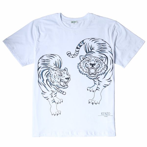 

ale classic tiger head printed mens brand designer t-shirts women pullover summer short sleeve blouses street designer t shirt 20032420l, White