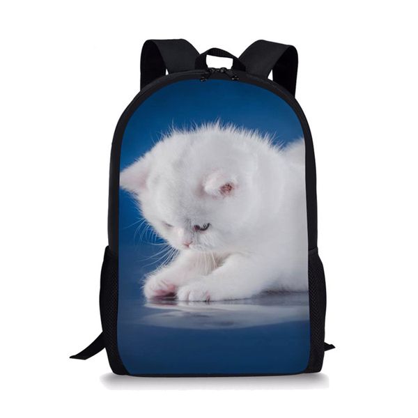 

elviswords little cat animal print primary grades fashion children design fashion mini backpack small backpack shoulder bag