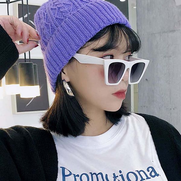 

fashion thick twist thread knitted skullies candy color female winter warm hats women solid casual beanies