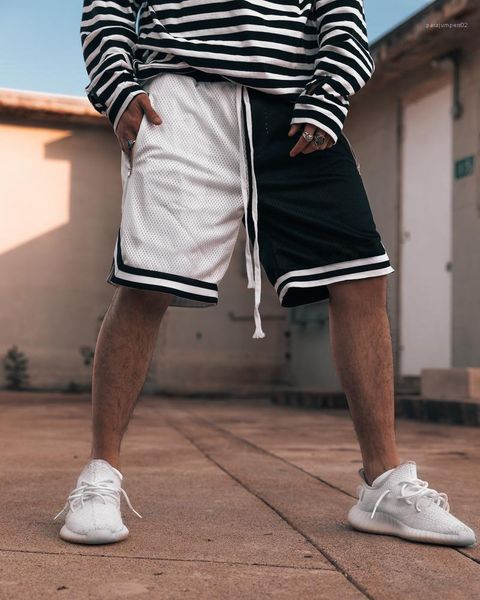 

zipper man summer breathable shorts casual hemme quick dry shorts solid man basketball shorts with belt, White;black