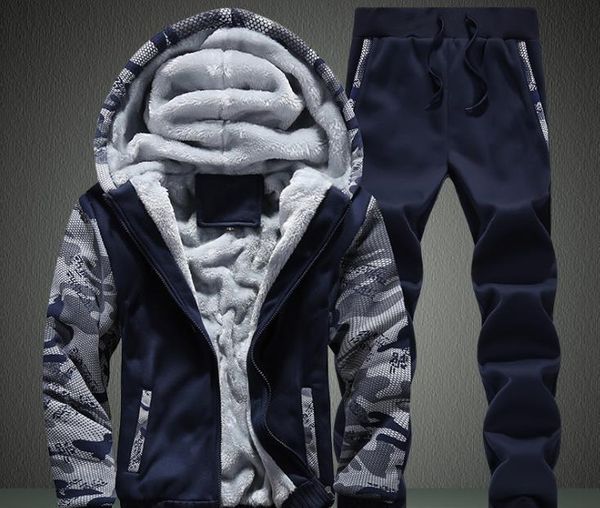 

mens designer tracksuits fashion casual two piece suits sport clothing mens luxury thick hooded clothing set active outerwear sale, Gray