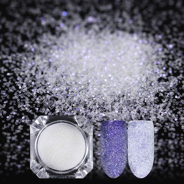 

sandy nail glitter powder magic shell effect ultra-thin colorful shining nail gel polish design decorations tips, Silver;gold