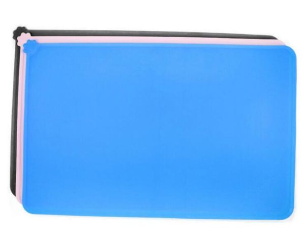 

silicone pet food pad dog puppy feeding mat waterproof rubber large pet mat for dog cat feeder placemat pet supplies quality