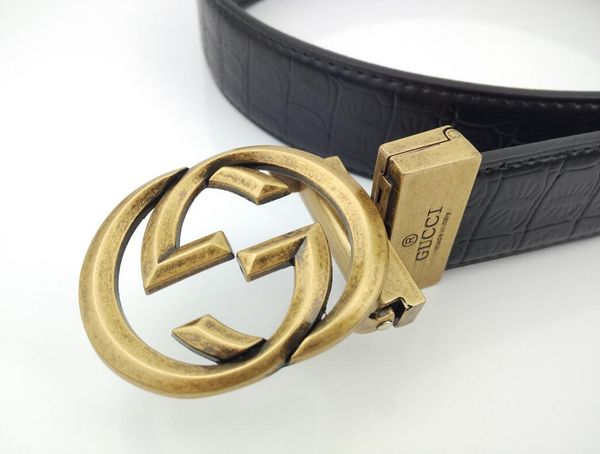 

men's genuine leather belt designer buckle belts men belts for men women fashion, Black;brown