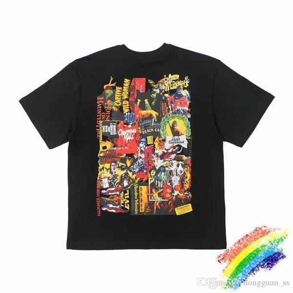 

digital printing summer style t shirt men women 1 streetwear tees, White;black