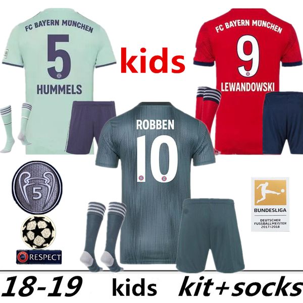 

Kid kit 2018 2019 bayern munich jer ey 18 19 muller vidal lewandow ki robben toli o home occer jer ey jame youth football hirt