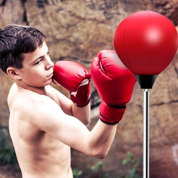 

adjustable standing punching bag with boxing punch relaxed pear ball boxing speed gloves ball vertical for r4d4
